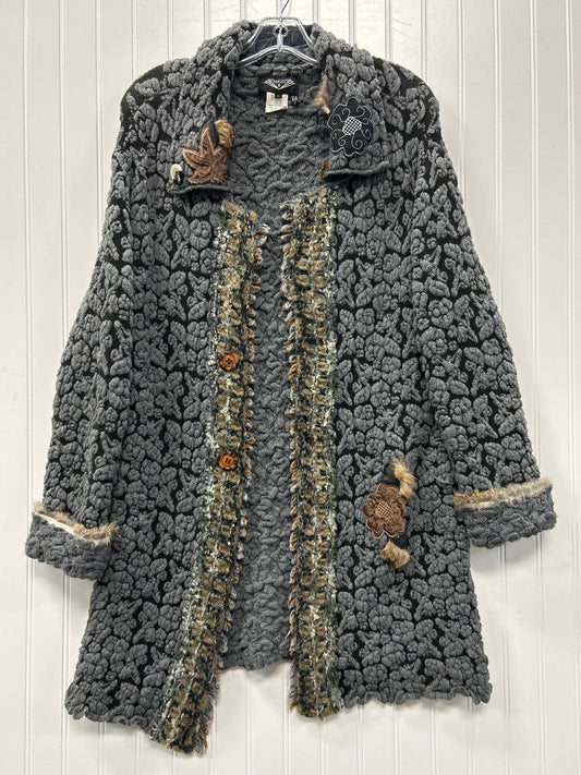 Sweater Cardigan By Clothes Mentor In Grey, Size:L