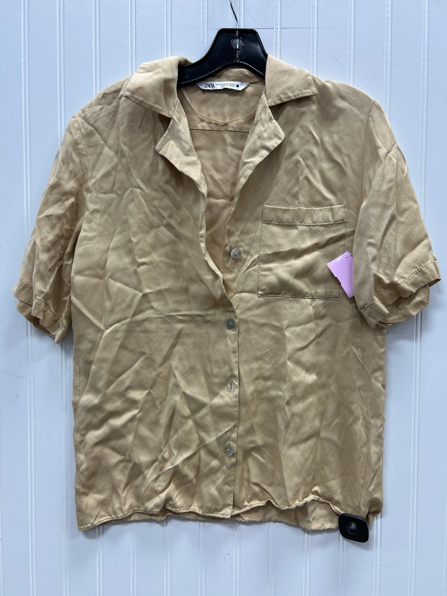Top Ss By Zara In Tan, Size:Xs
