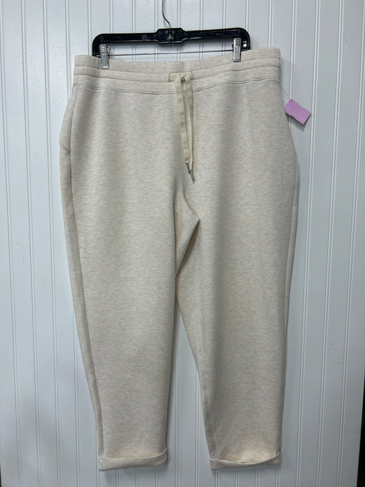 Athletic Pants By Spanx In Cream, Size:2X