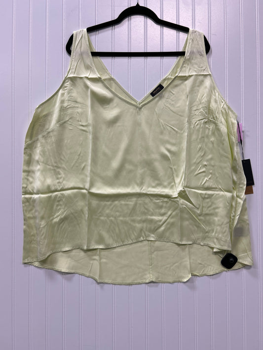 Top Sleeveless By Cmc In Yellow, Size:4X