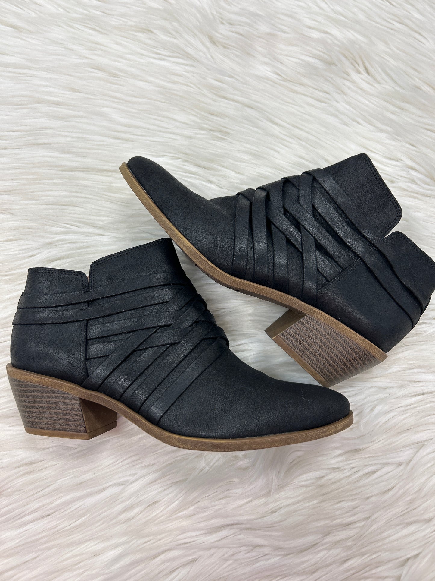 Boots Ankle Flats By Life Stride In Black, Size:8.5