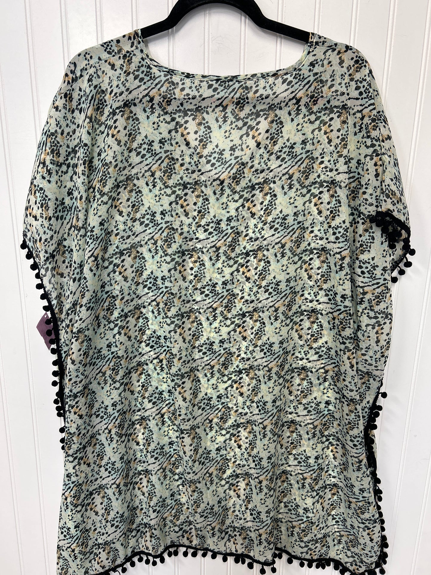 Kimono By Clothes Mentor In Aqua, Size:Osfm