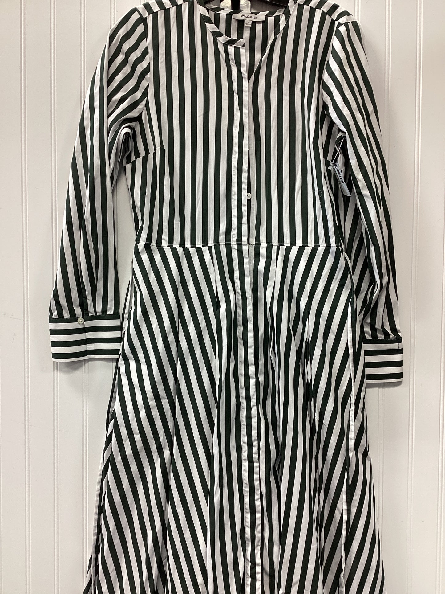 Dress Casual Maxi By Madewell In Striped Pattern, Size:0