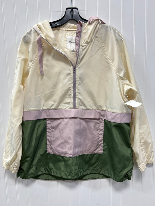 Jacket Windbreaker By Madewell In Cream, Size:M