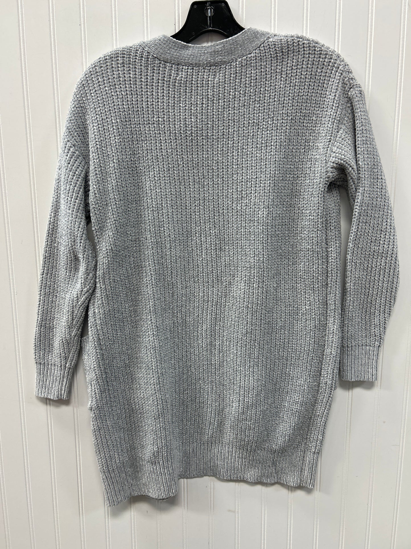 Sweater Cardigan By Clothes Mentor In Grey, Size:S