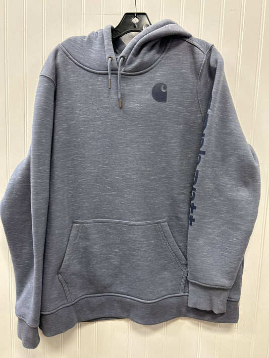 Sweatshirt Hoodie By Carhartt In Blue, Size:1X