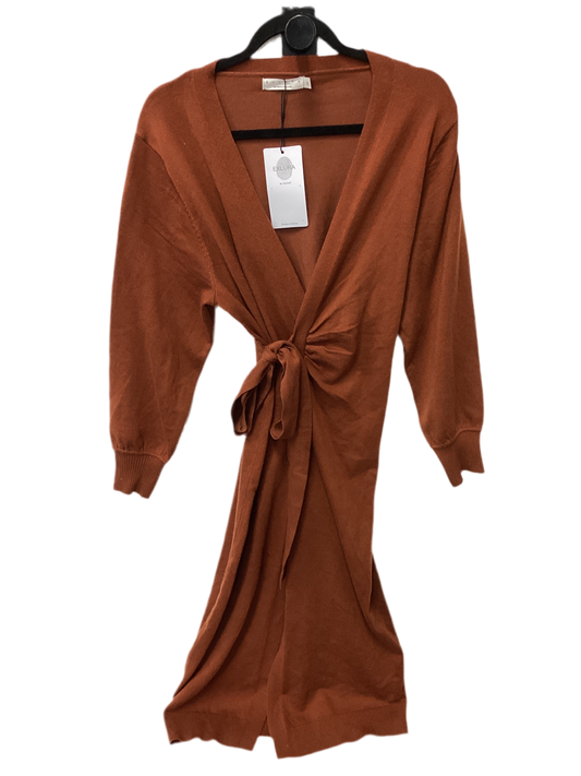 Dress Sweater By Exlura In Brown, Size:Xs