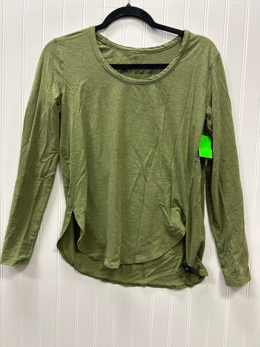 Athletic Top Ls Crewneck By Lululemon In Green, Size:S