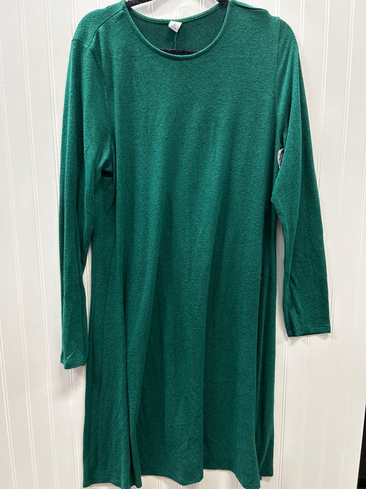 Dress Casual Midi By Old Navy In Green, Size:L