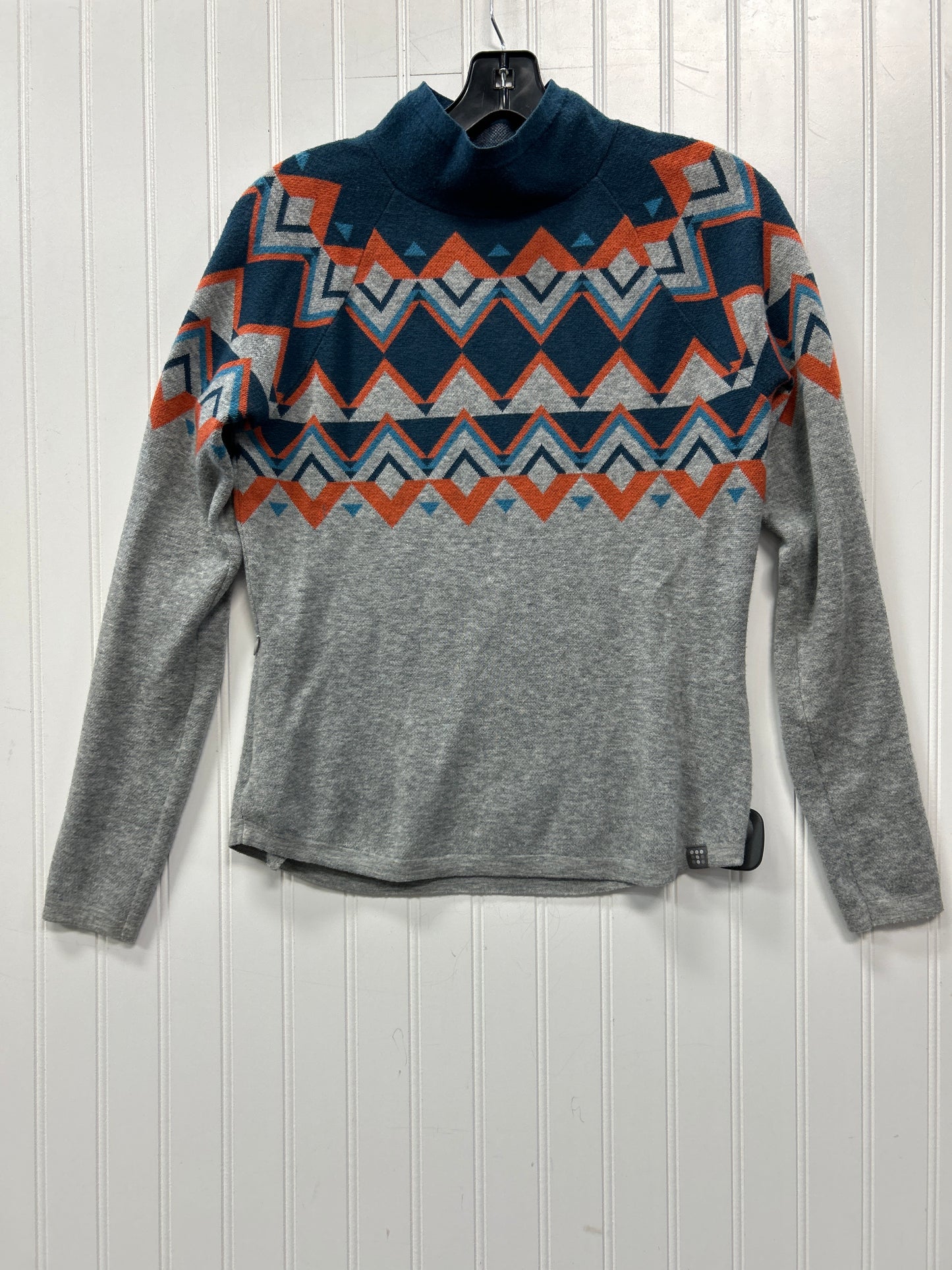 Top Ls By Title Nine In Blue & Grey, Size:S