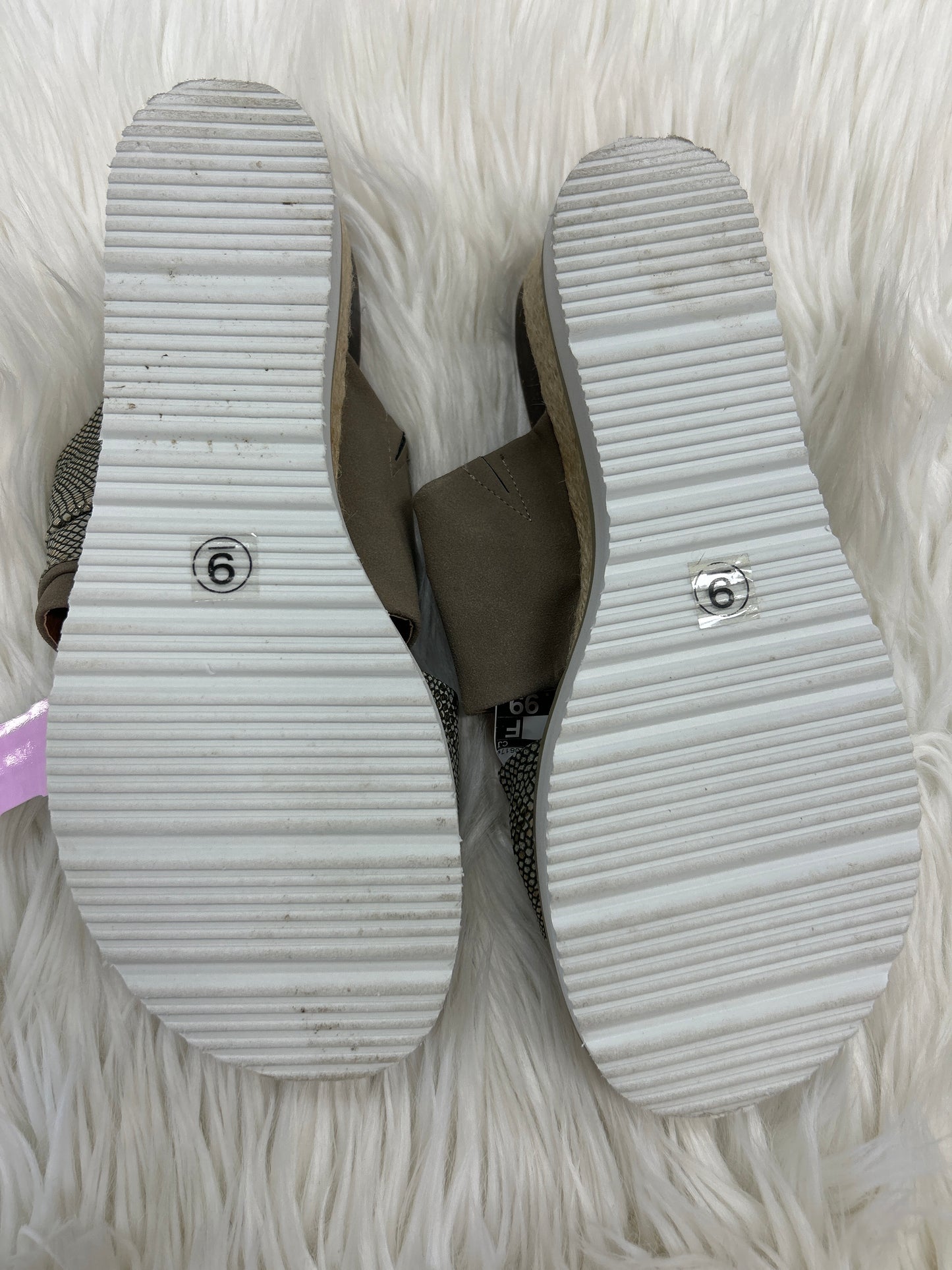 Sandals Heels Block By Corkys In Tan, Size:9