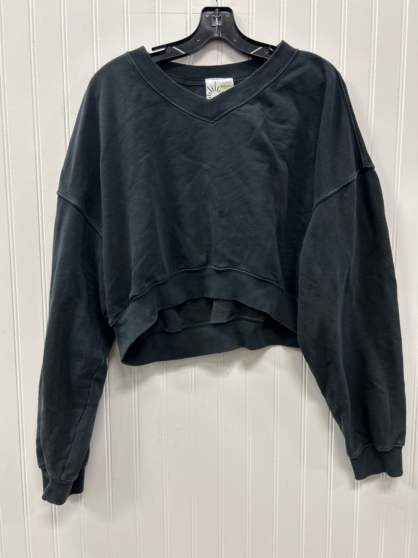 Sweatshirt Crewneck By Offline In Black, Size:L