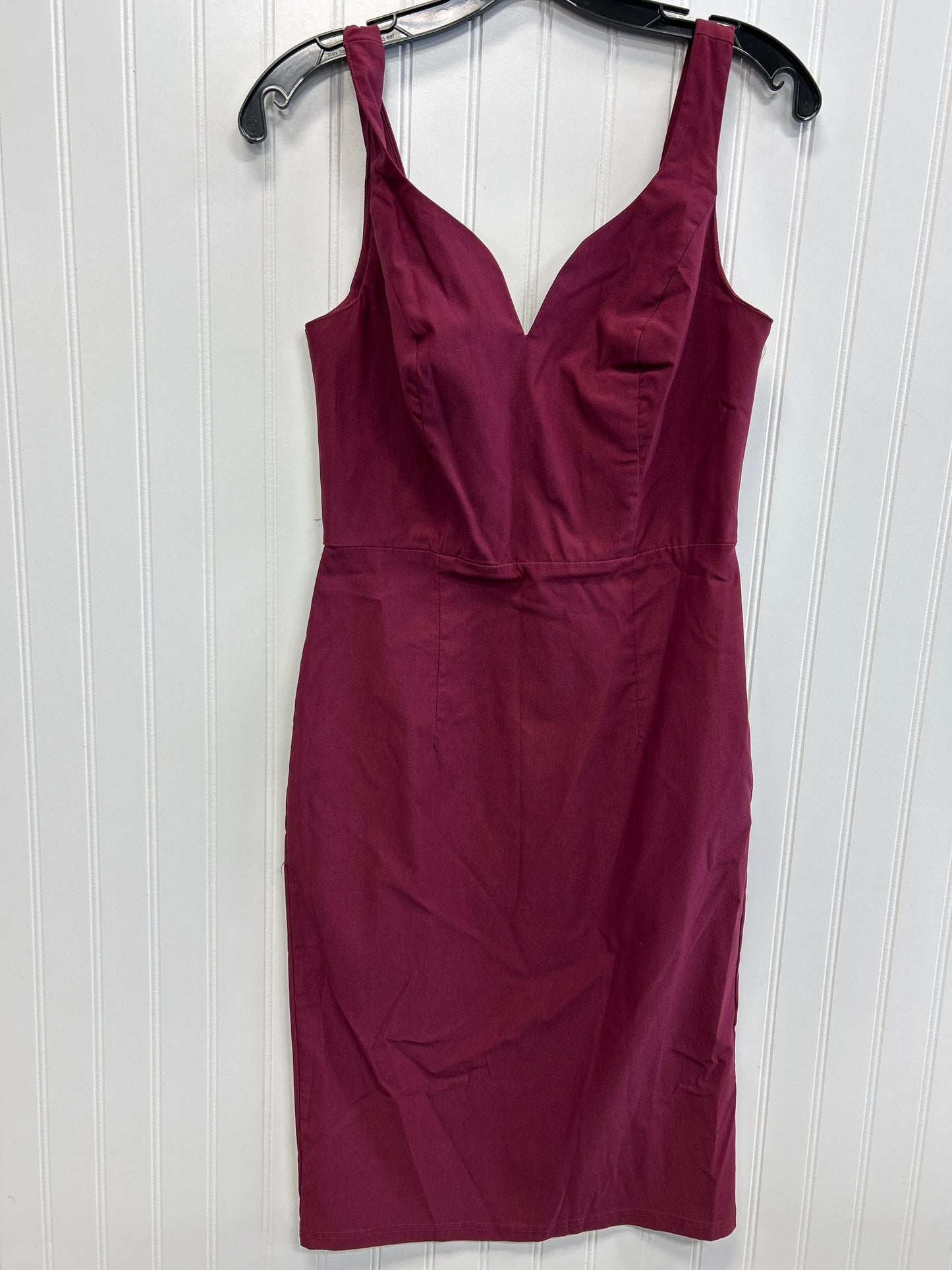 Dress Casual Midi By Grace Karin In Maroon, Size:M