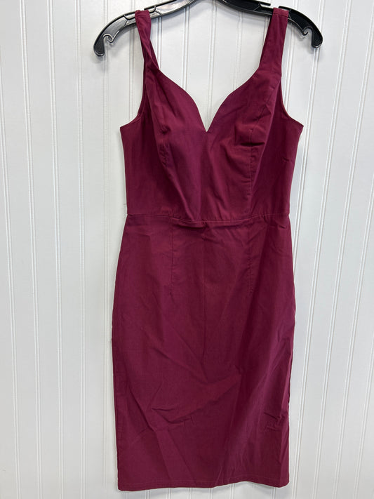 Dress Casual Midi By Grace Karin In Maroon, Size:M