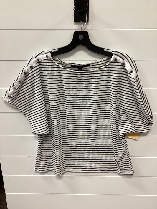 Top Ss By White House Black Market In Black & Cream, Size:L