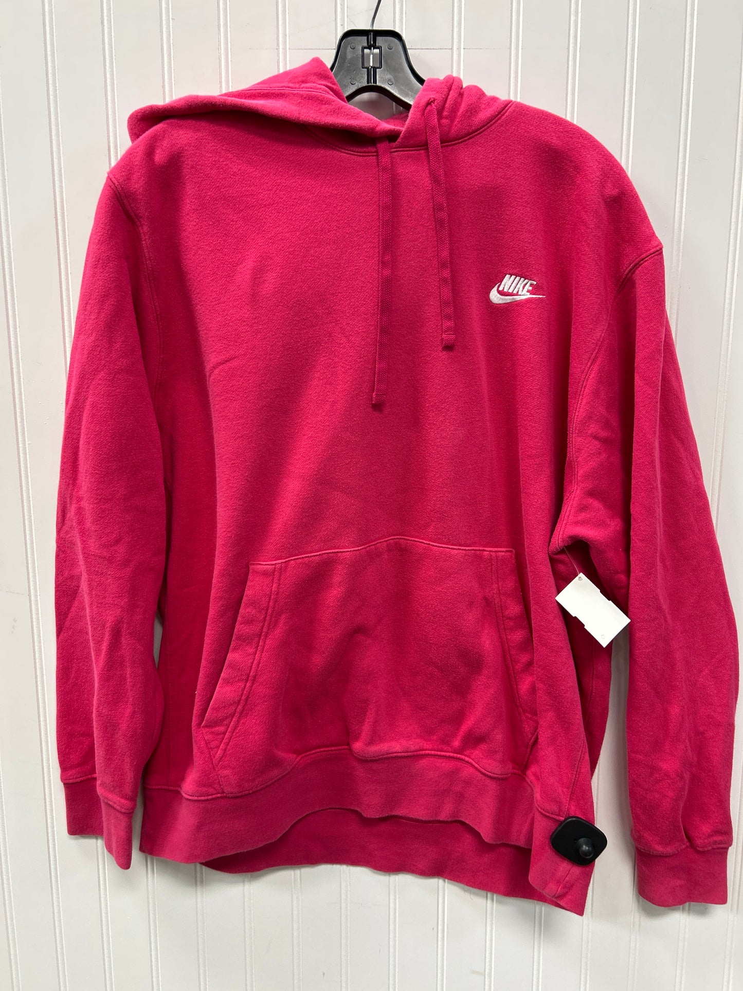 Athletic Sweatshirt Hoodie By Nike Apparel In Pink, Size:Xl