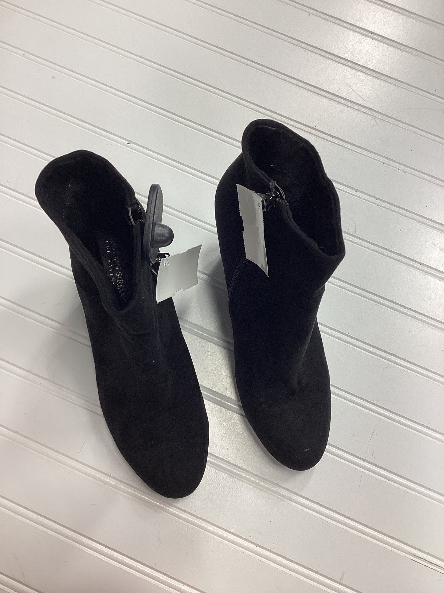 Boots Ankle Heels By Christian Siriano In Black, Size:9.5