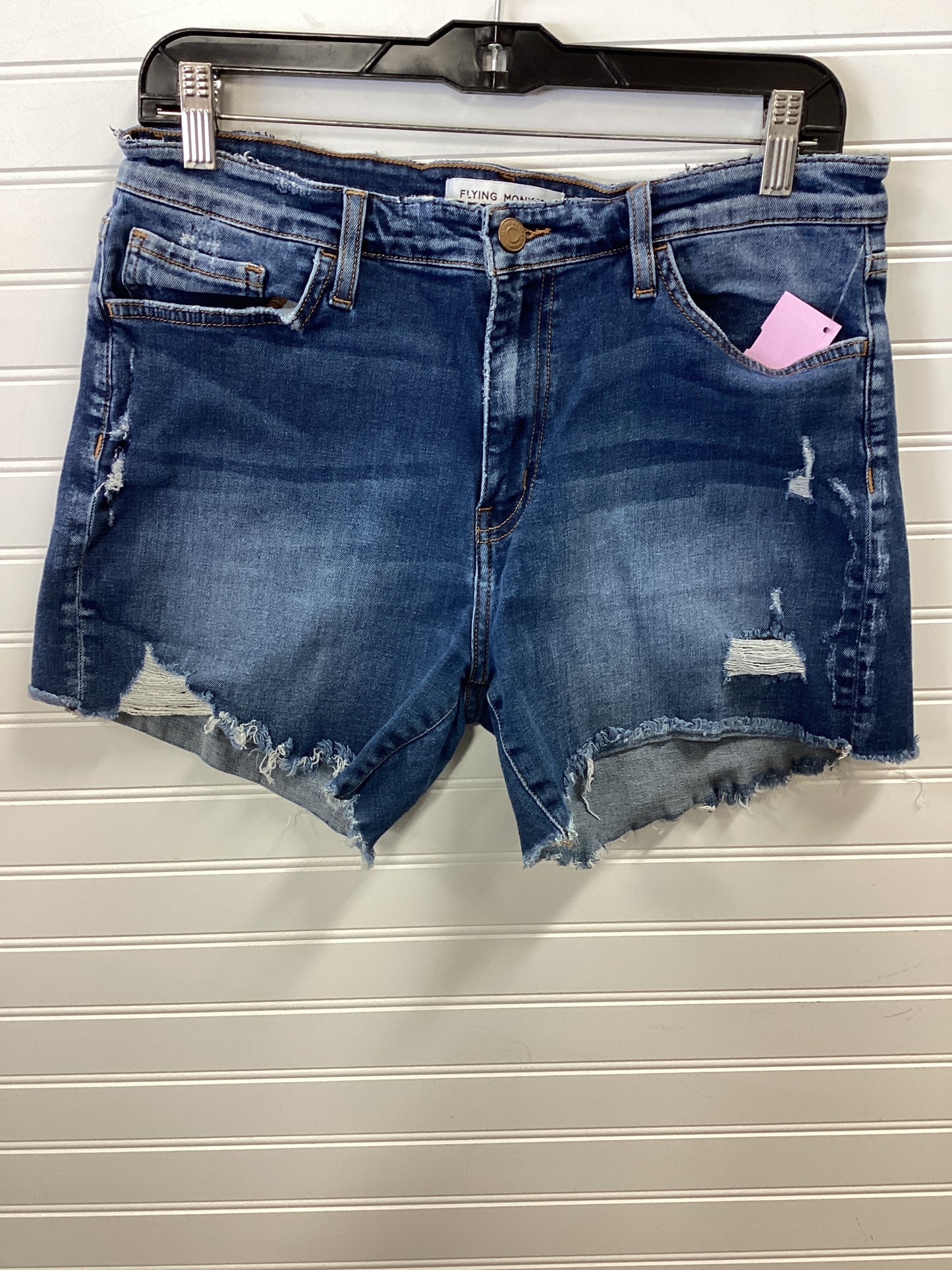 Shorts By Flying Monkey In Blue Denim, Size:10