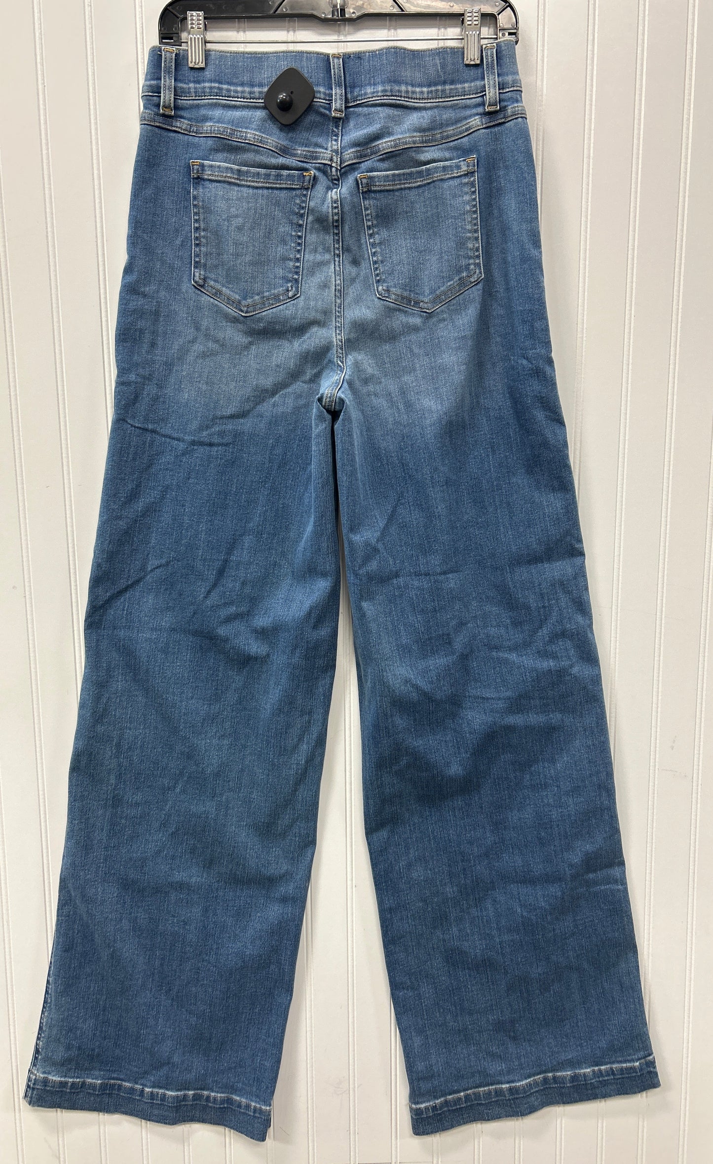 Jeans Wide Leg By Spanx In Blue Denim, Size:M