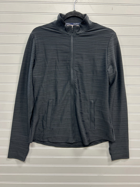 Athletic Jacket By Tommy Bahama In Black, Size:L