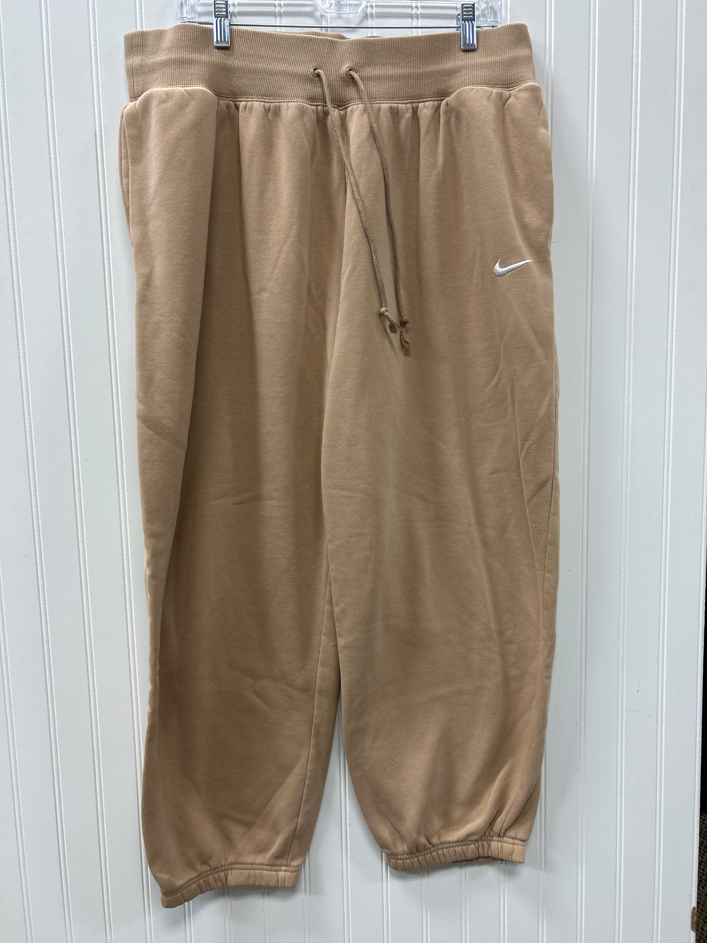 Athletic Pants By Nike In Tan, Size:Xl
