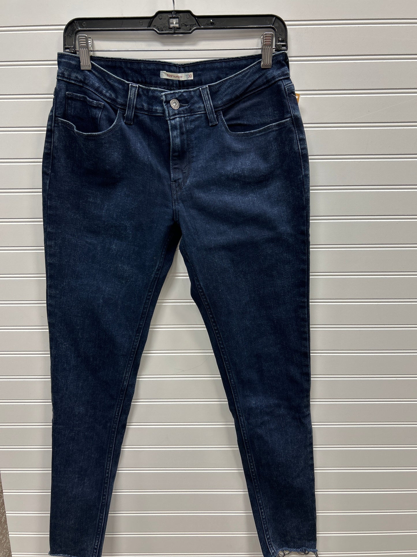 Jeans Skinny By Levis In Blue Denim, Size:8