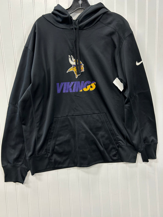 Athletic Sweatshirt Hoodie By Nike Apparel In Black, Size:Xl