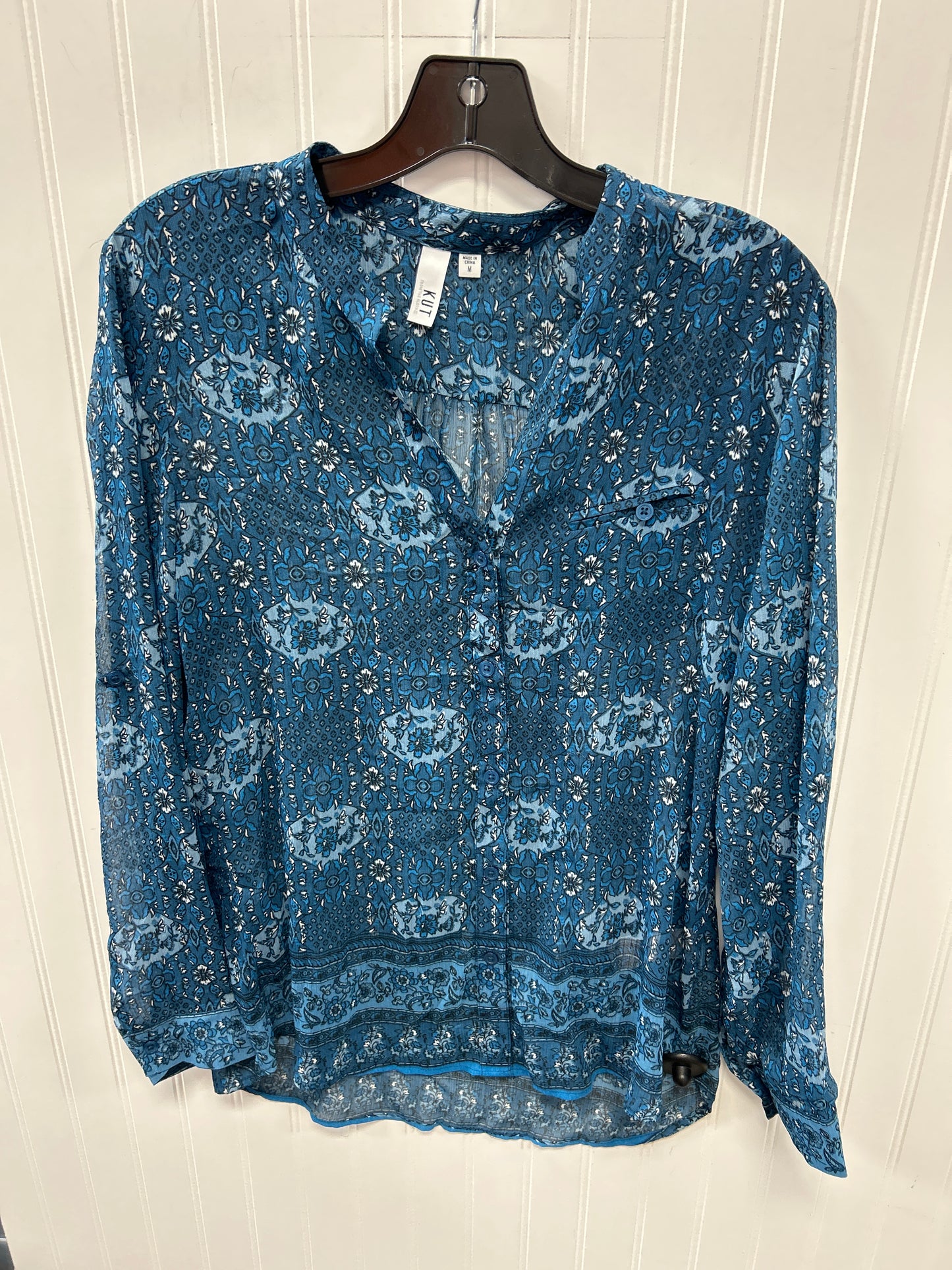 Top Ls By Kut In Blue, Size:M