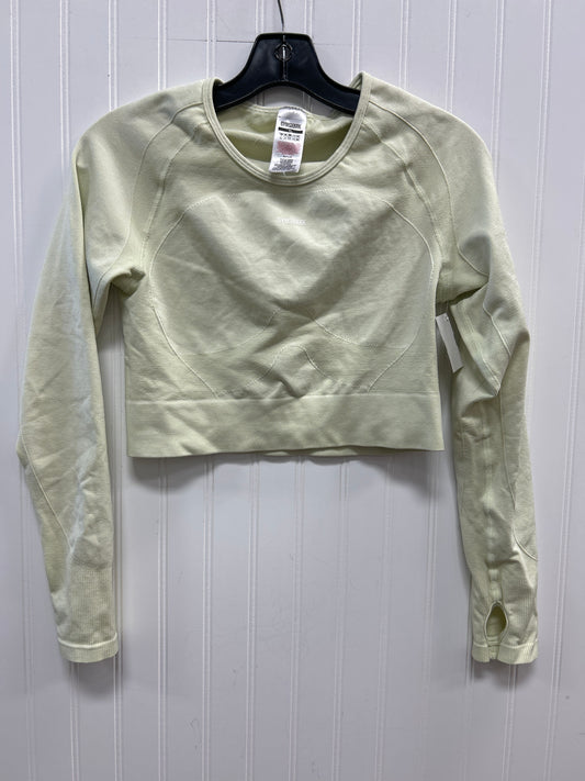 Athletic Top Ls Crewneck By Gym Shark In Yellow, Size:Xl