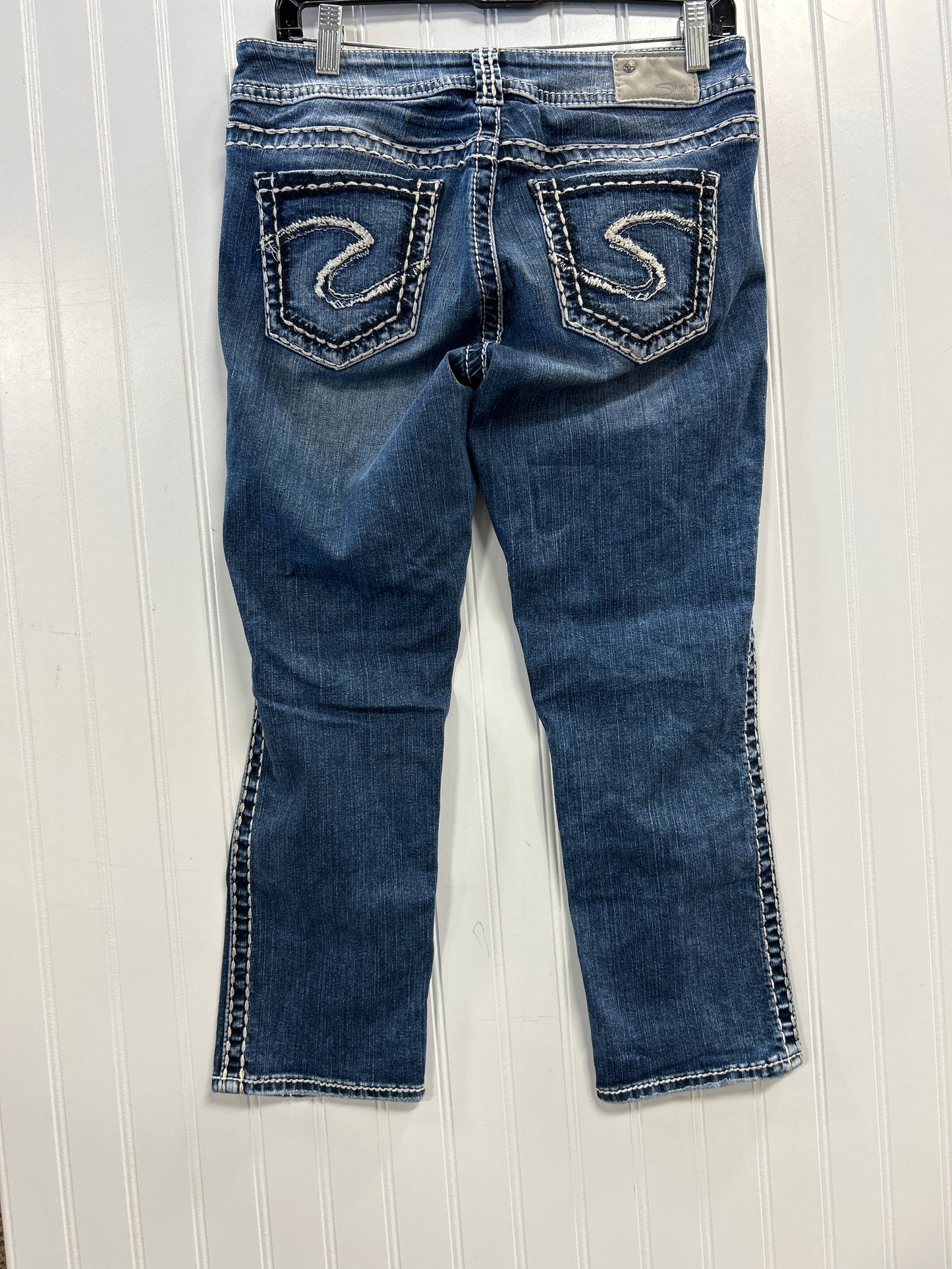 Capris By Silver In Blue Denim, Size:6