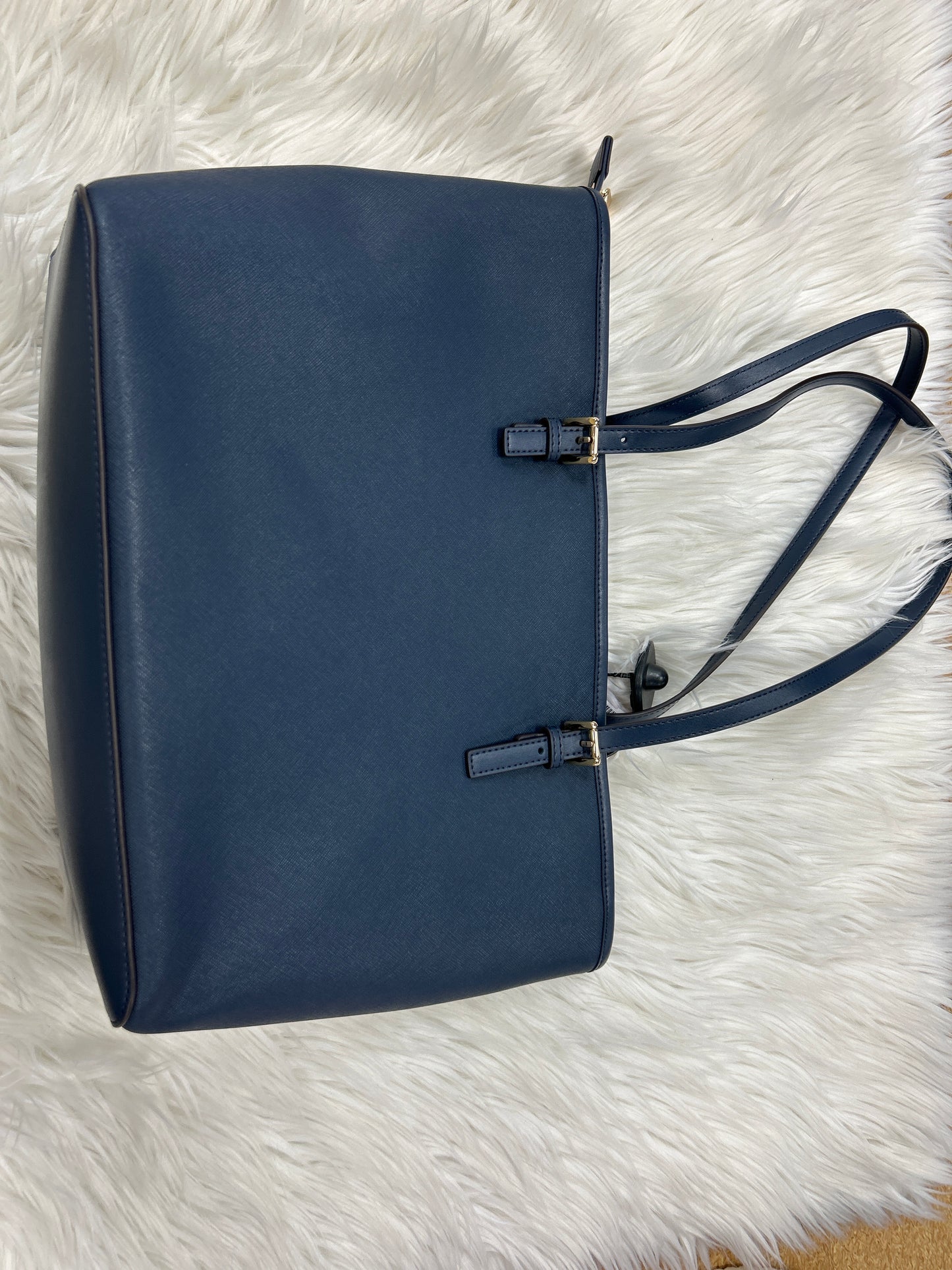 Handbag Designer By Michael Kors In Navy, Size:Large