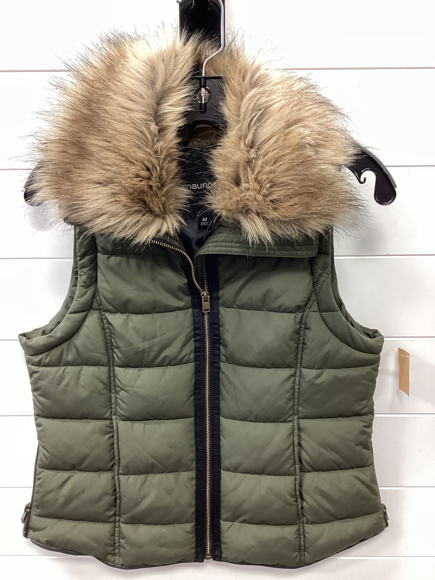 Vest Puffer & Quilted By Maurices In Green, Size:M
