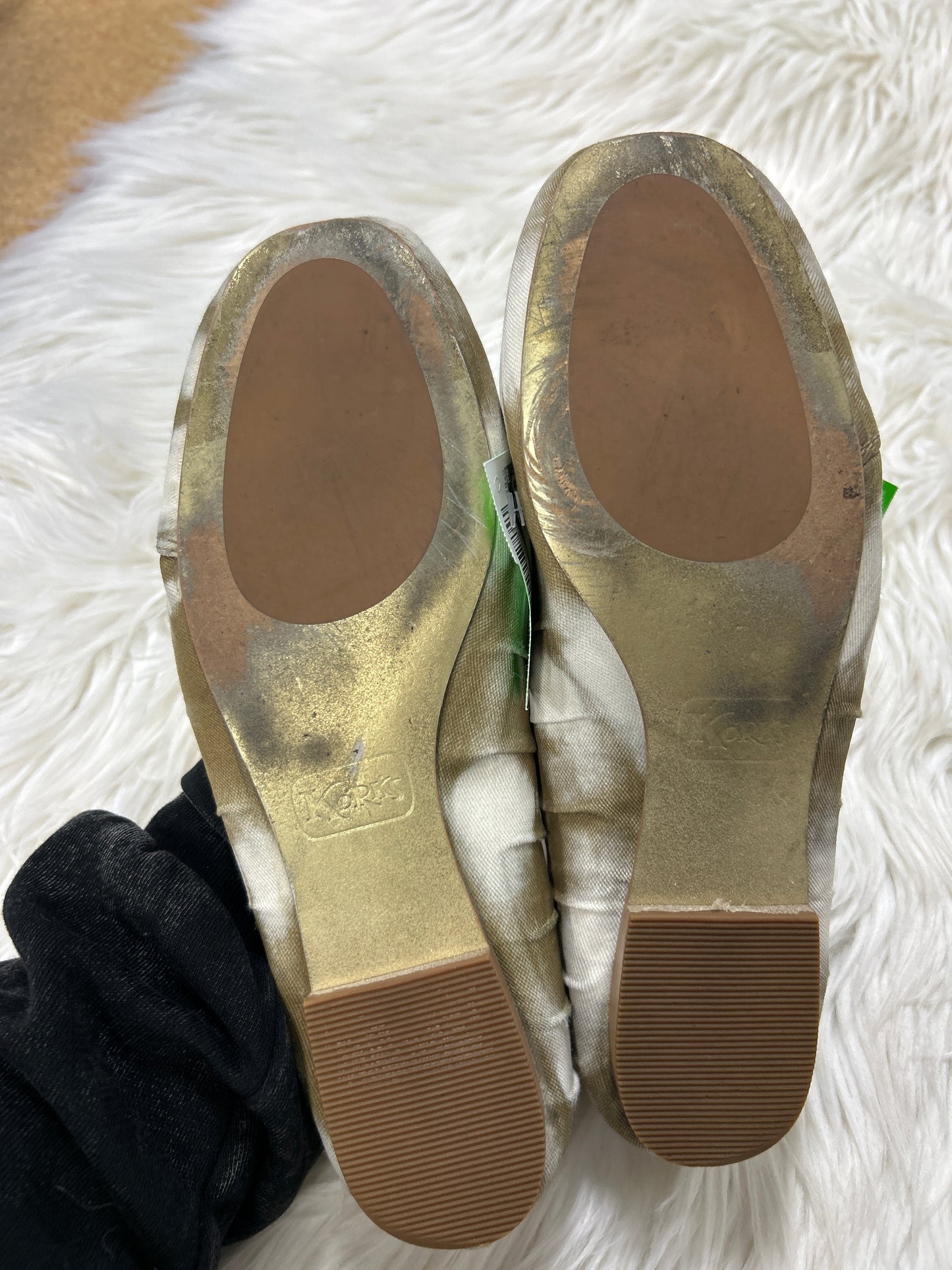 Shoes Flats By Korks In Green, Size:7
