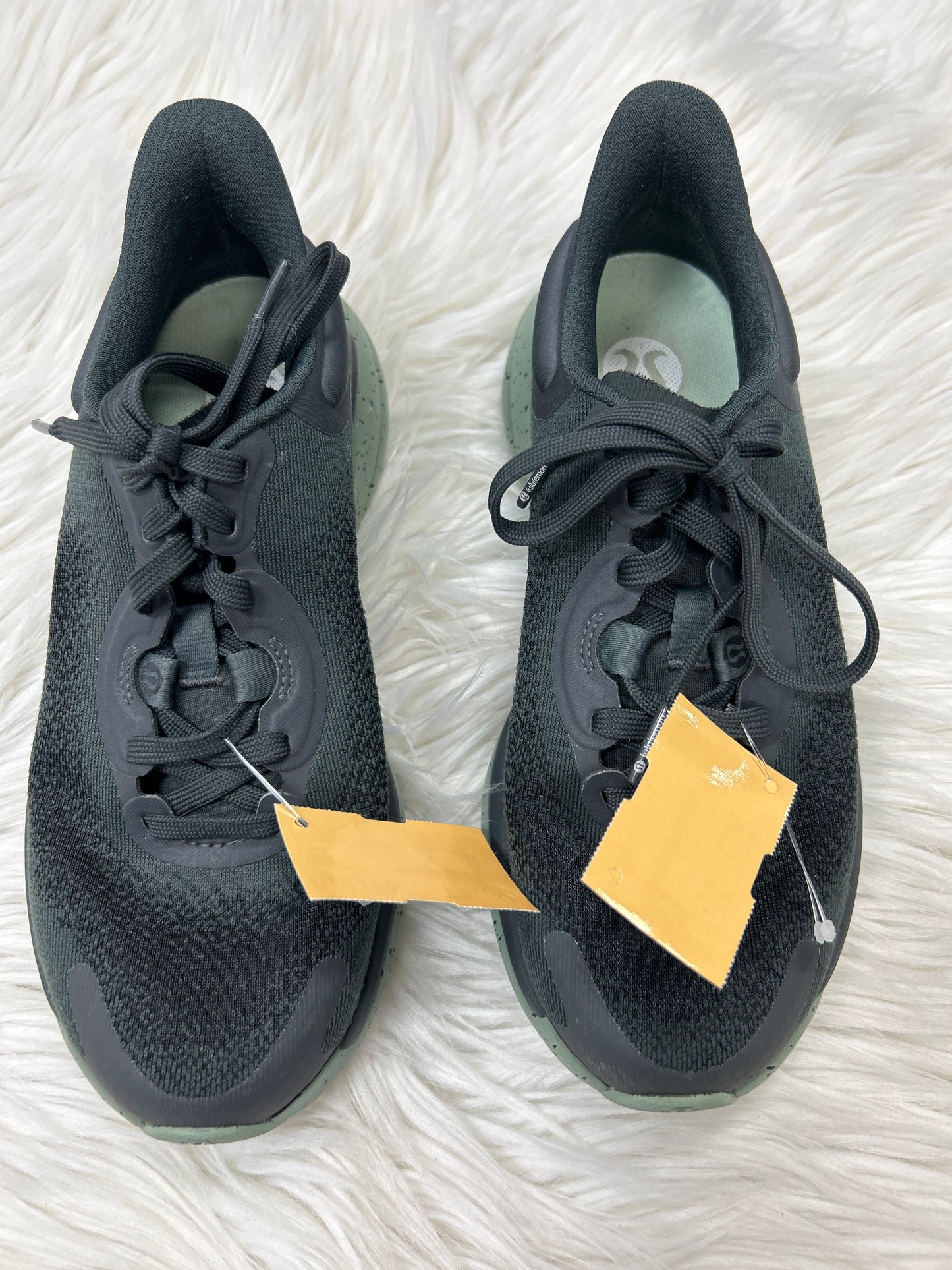 Shoes Athletic By Lululemon In Black & Green, Size:5.5