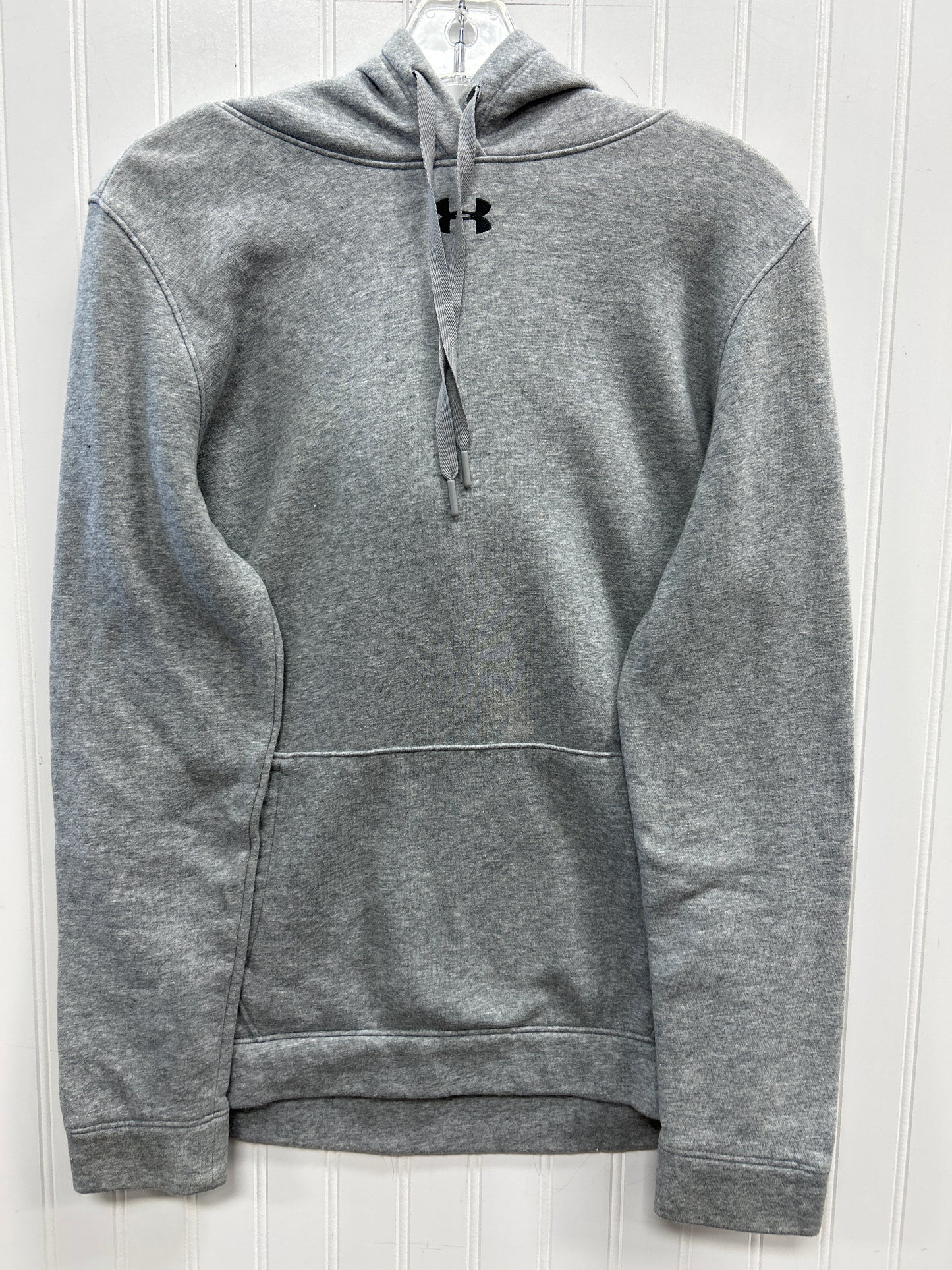 Athletic Sweatshirt Hoodie By Under Armour In Grey, Size:M