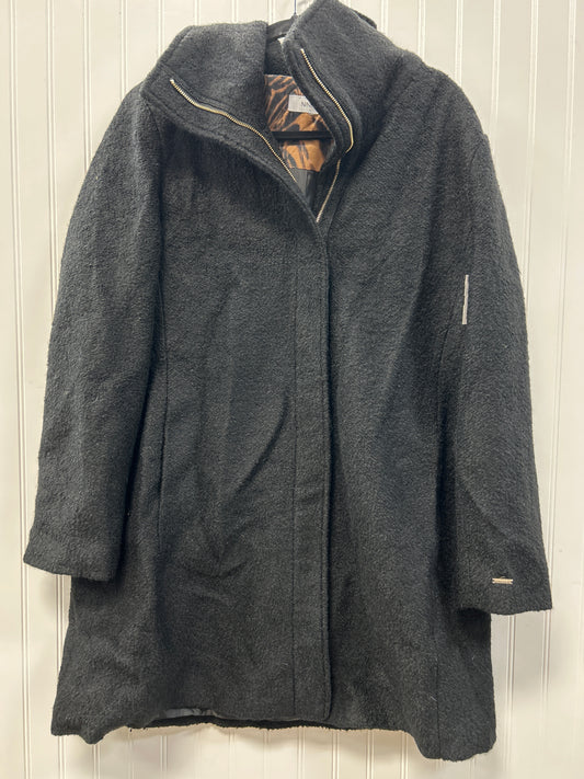 Coat Peacoat By Nine West In Black, Size:Xl