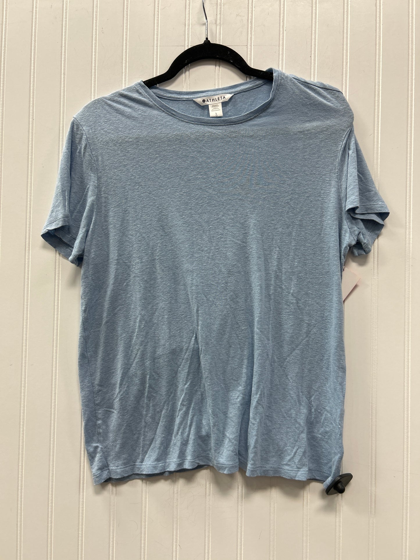 Athletic Top Ss By Athleta In Blue, Size:L