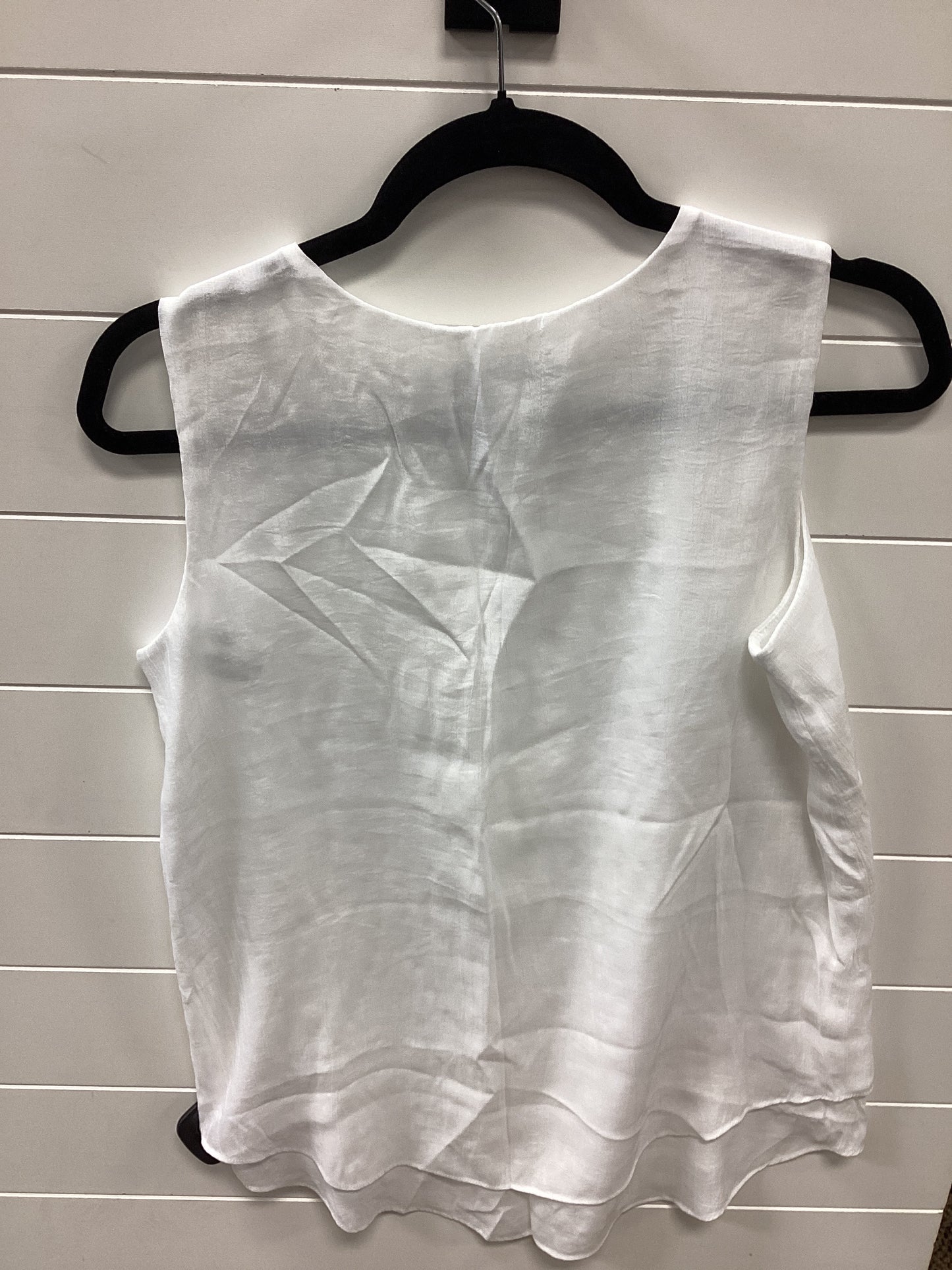 Top Sleeveless By Cristina In White, Size:S