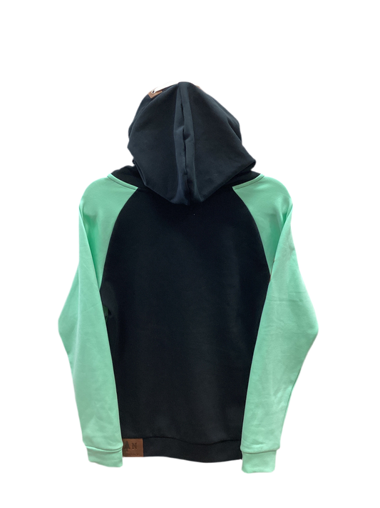 Sweatshirt Hoodie By Cmc In Black & Green, Size:S