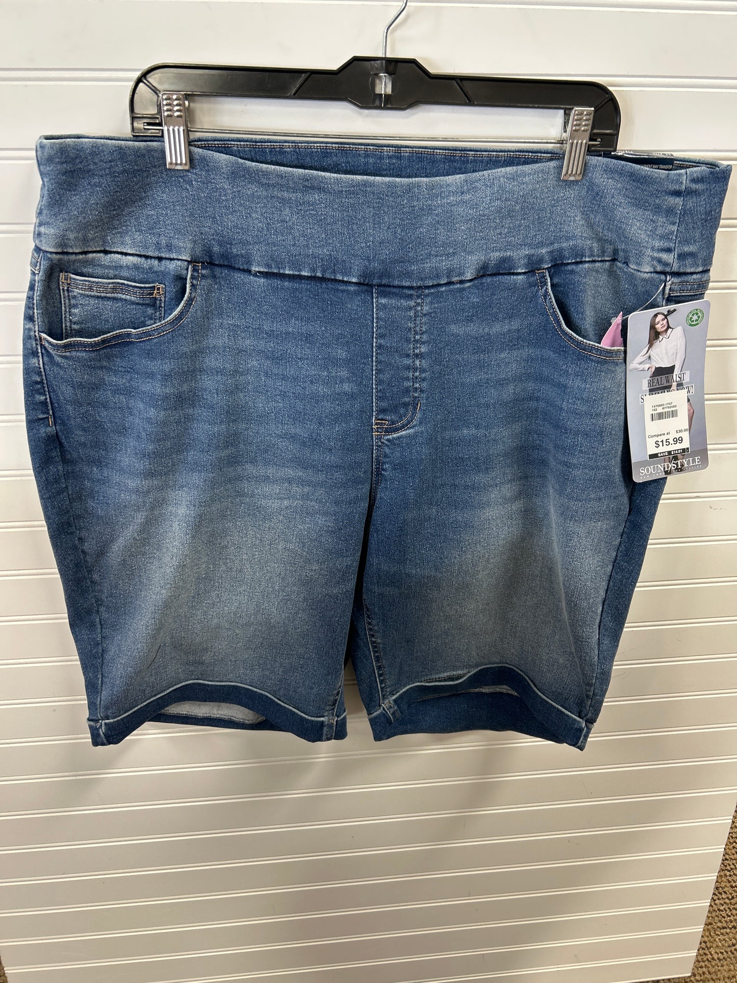 Shorts By Cmc In Blue Denim, Size:2X
