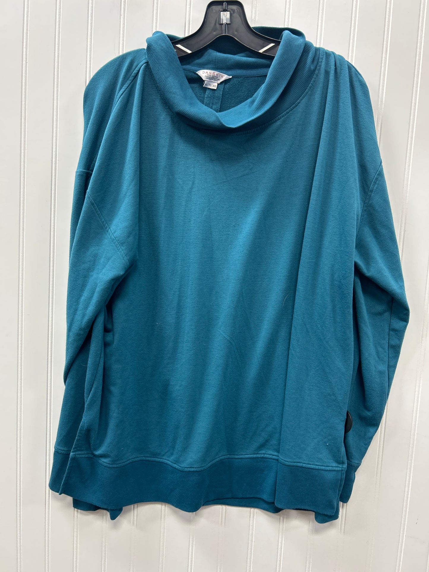 Sweatshirt Collar By Danskin In Blue, Size:Xl