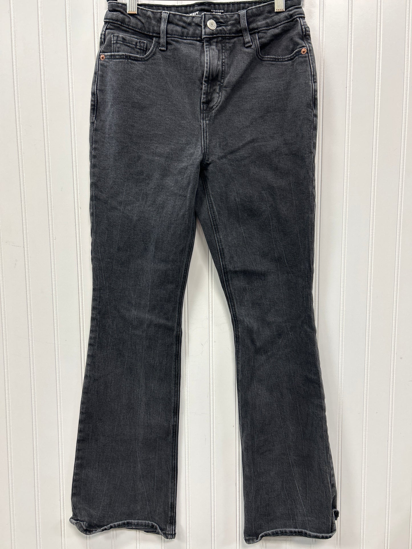 Jeans Flared By Old Navy In Black Denim, Size:4