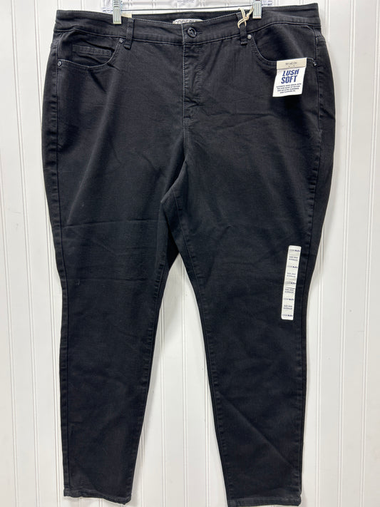 Jeans Skinny By Code Blue In Black Denim, Size:24