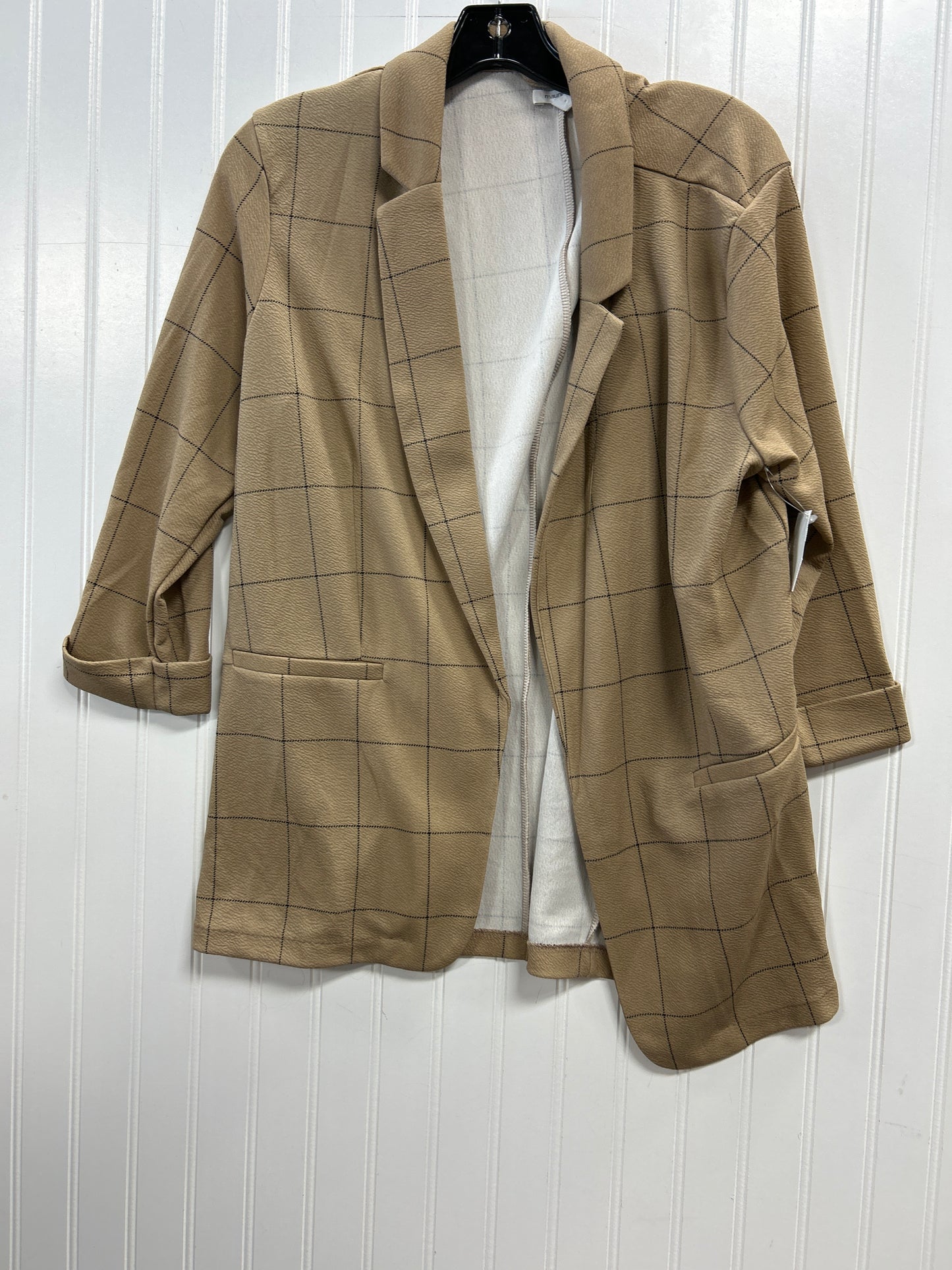 Blazer By Maurices In Tan, Size:Xl