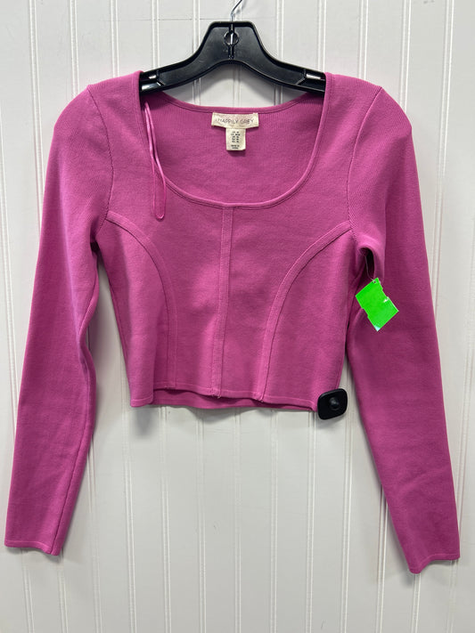 Top Ls By Happily Grey In Pink, Size:M