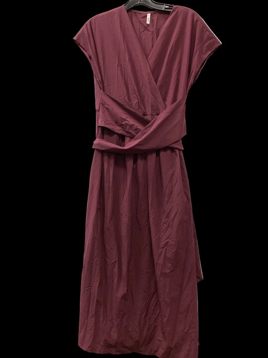 Dress Casual Maxi By Halara In Maroon, Size:L NWT