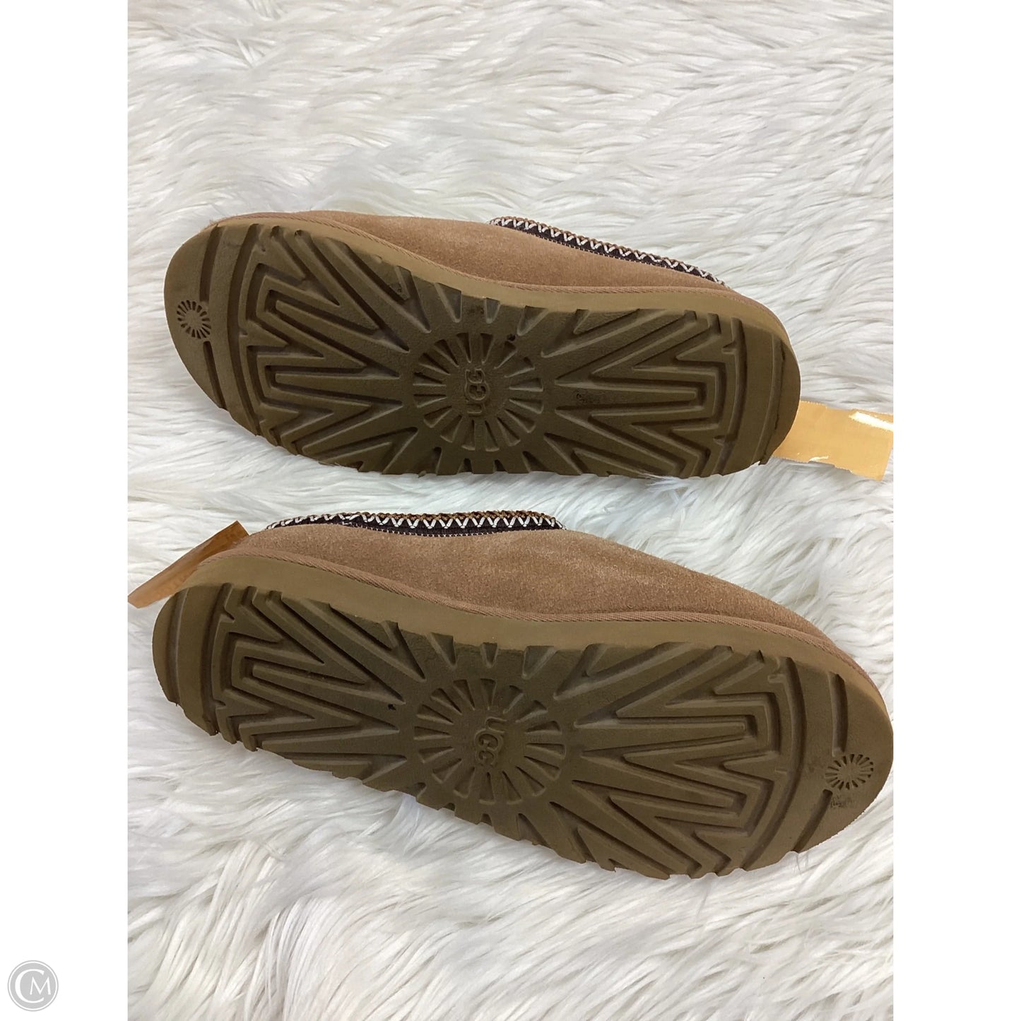 Slippers Designer By Ugg In Tan, Size: 11