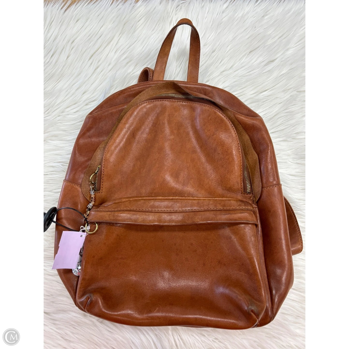 Backpack Leather By Madewell, Size: Large