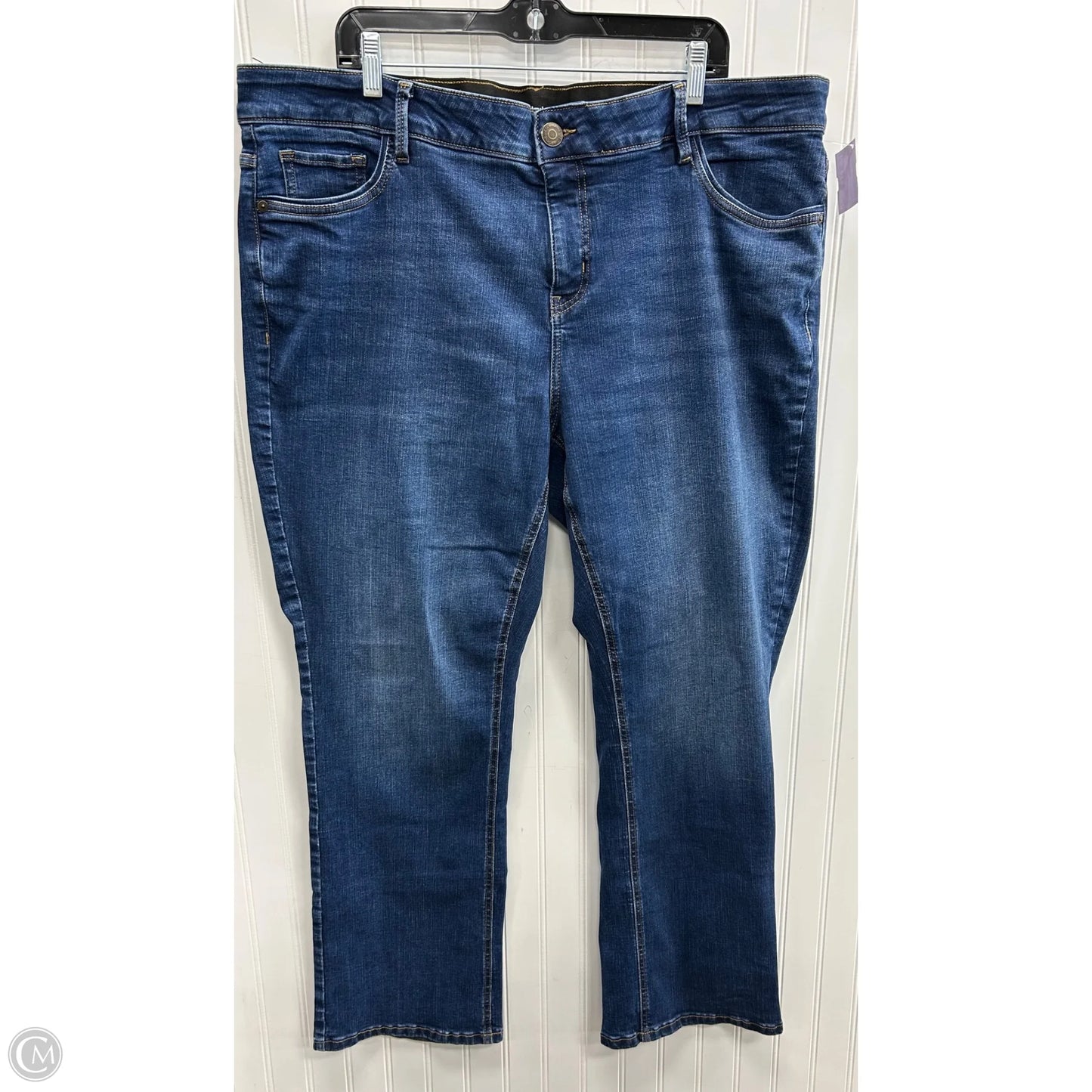 Jeans Boot Cut By Liz Claiborne In Blue Denim, Size: 18