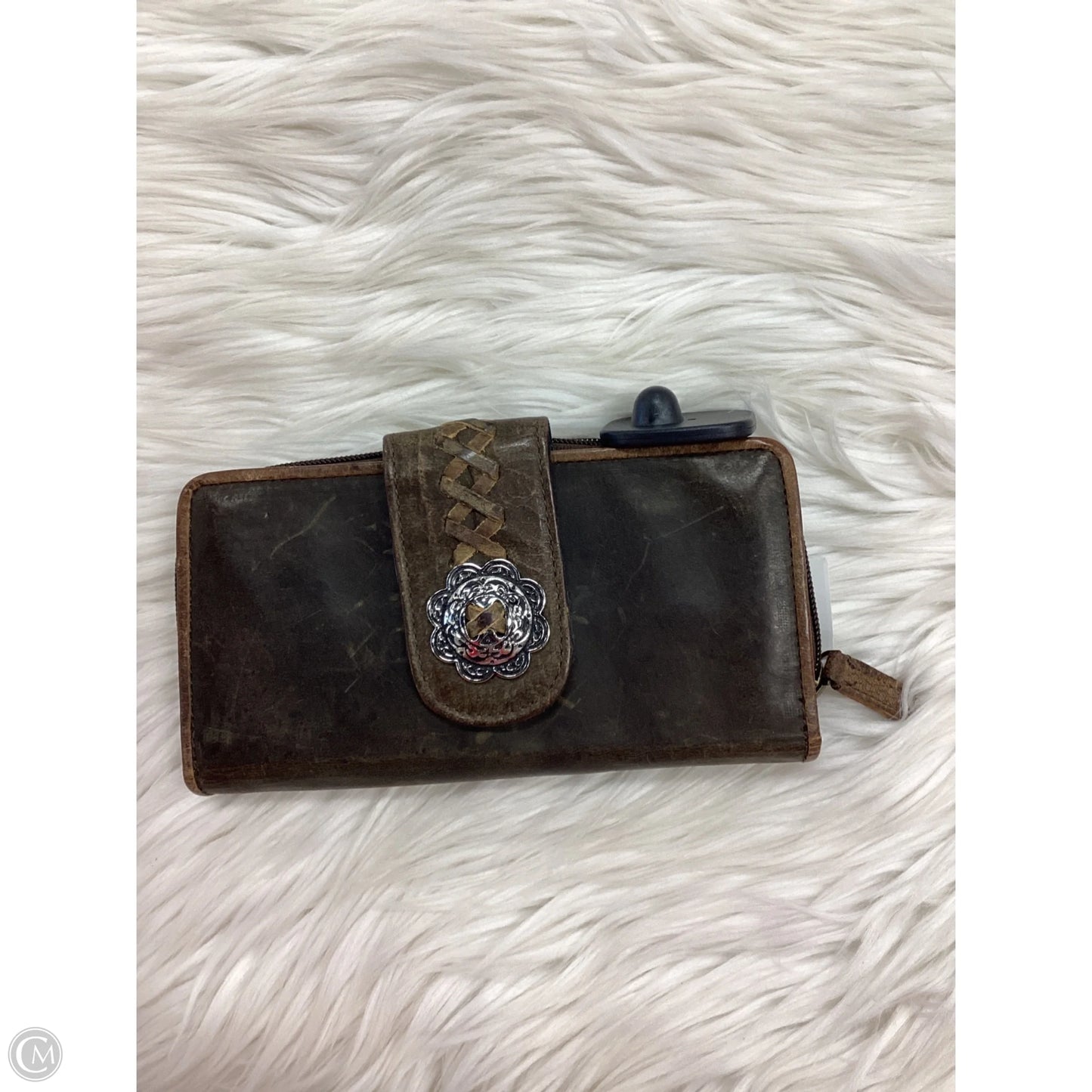 Wallet Leather By Myra, Size: Large